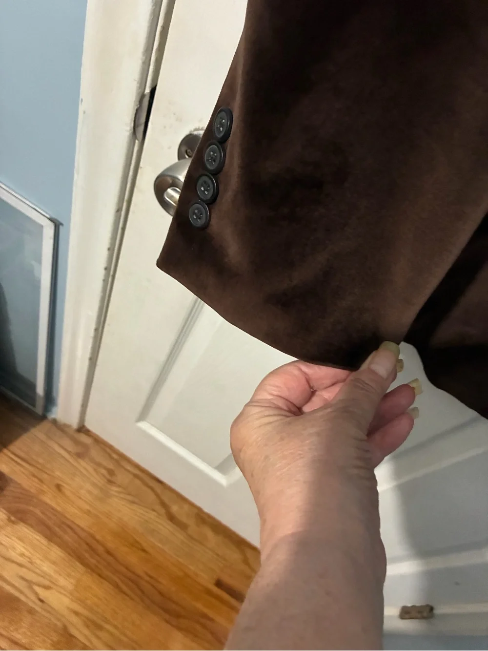 Men's Dark Brown Velvet Sport Coat - Single-Breasted Blazer